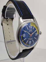 Hmt Pilot Mechanical Handwinding Movement stainless Steel Para Shock 17 Jewels Analog Dial Wrist Watch For Men