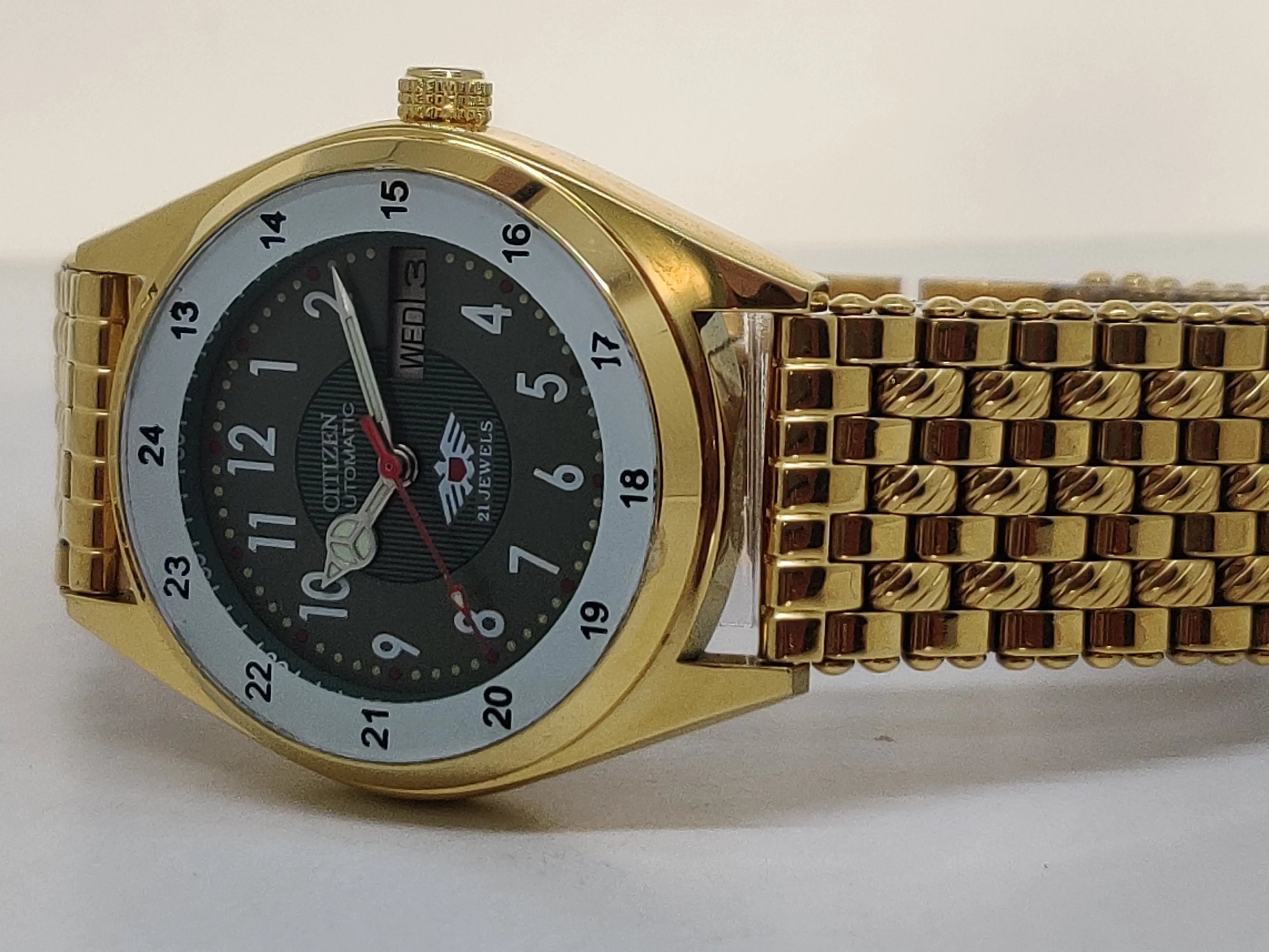Citizen Automatic 8200 Movement stainless steel Japan Made 21 Jewels Men s Wrist Watch National Watches