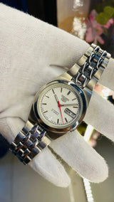 (Super Rare) 1983 Seiko 5 Automatic 7S26 with Glass Back Vintage Watch (Pre Owned - National Watches