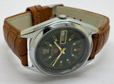 VINTAGE REFURBISHED SEIKO 5 AUTOMATIC JAPAN MENS DAY DATE WATCH - National Watches