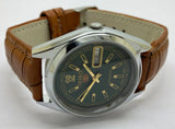 VINTAGE REFURBISHED SEIKO 5 AUTOMATIC JAPAN MENS DAY DATE WATCH - National Watches