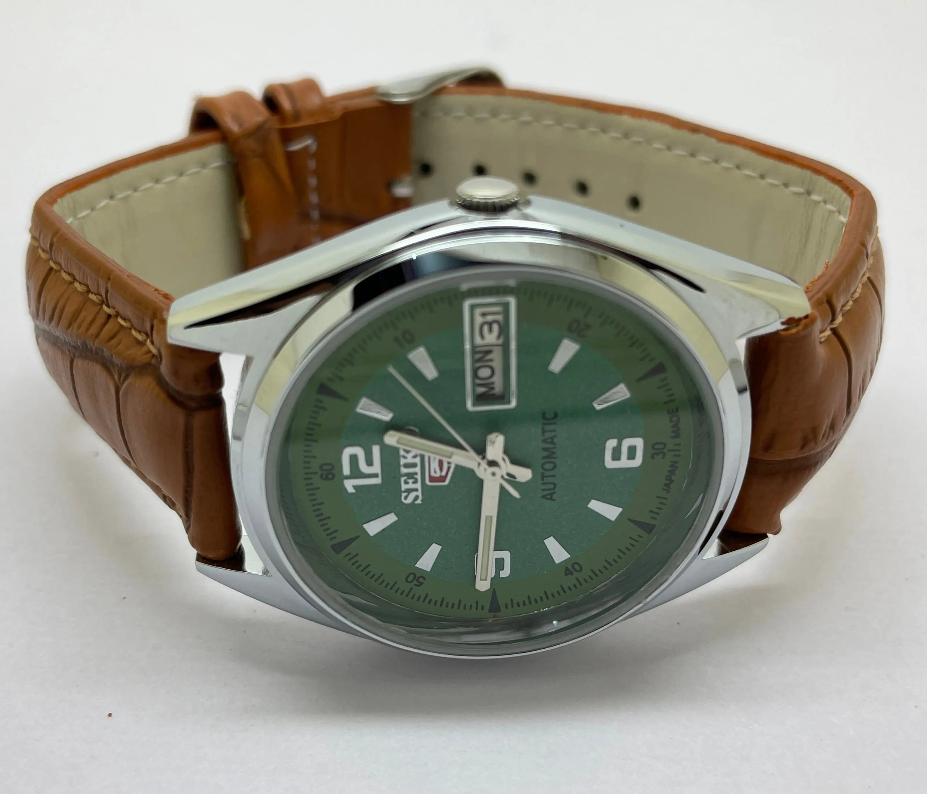 Seiko 5 Black Dial Automatic Vintage Watch National Watches