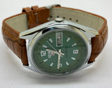 VINTAGE REFURBISHED SEIKO 5 AUTOMATIC JAPAN MENS DAY DATE WATCH - National Watches