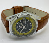 VINTAGE REFURBISHED SEIKO 5 AUTOMATIC JAPAN MENS DAY DATE WATCH - National Watches