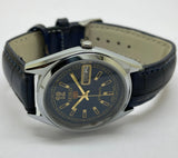 Seiko 5 Black Dial Automatic Vintage Watch National Watches