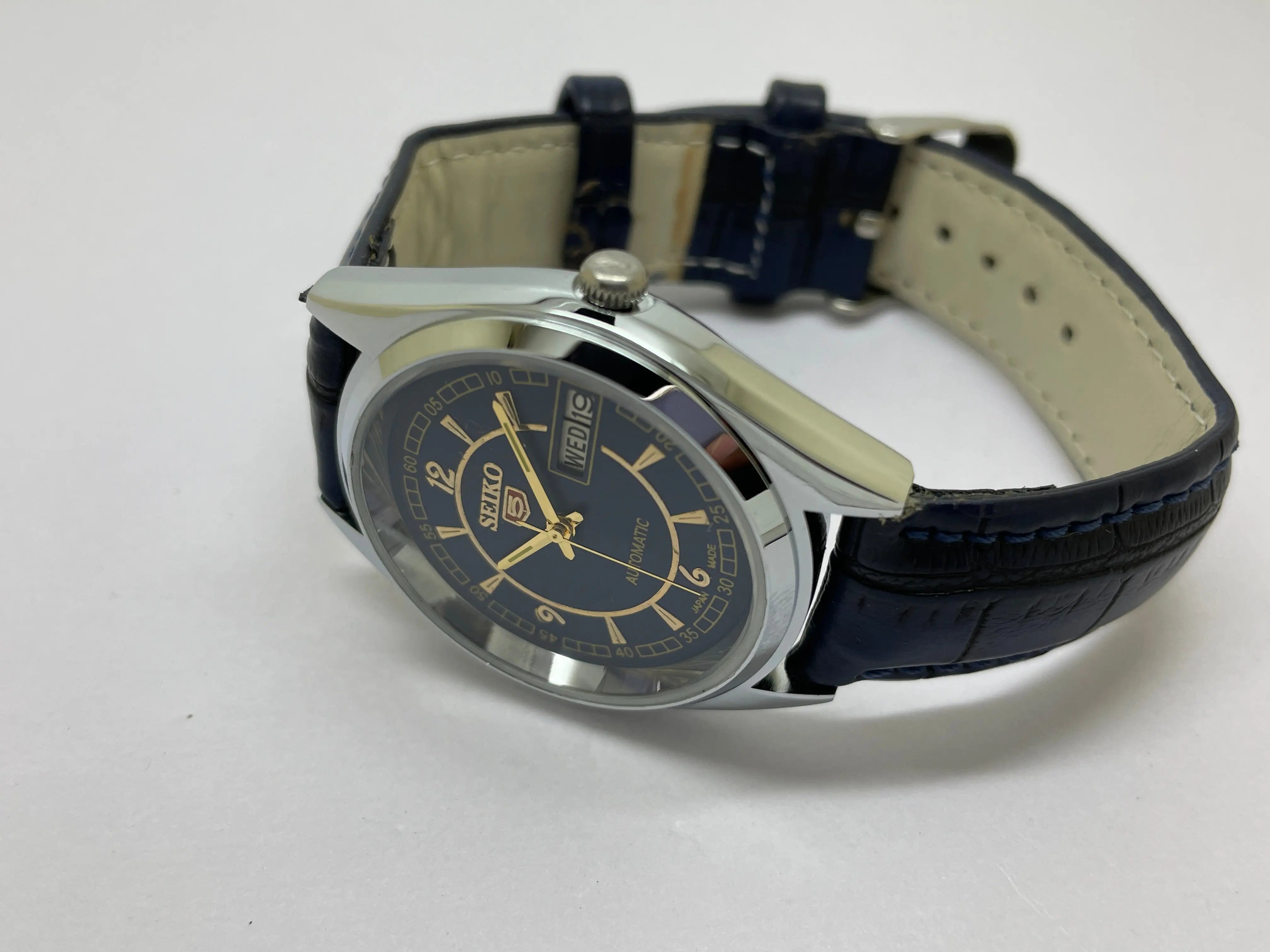 Seiko 5 Black Dial Automatic Vintage Watch National Watches