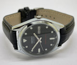 Seiko 5 Black Dial Automatic Vintage Watch National Watches