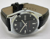 VINTAGE REFURBISHED SEIKO 5 AUTOMATIC JAPAN MENS DAY DATE WATCH - National Watches