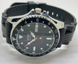 Seiko 5 Sports Black Automatic Refurbished Watch Vintage Style Reliable Japanese Movement - National Watches