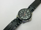 Seiko 5 Sports Black Automatic Refurbished Watch Vintage Style Reliable Japanese Movement - National Watches