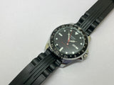 Seiko 5 Sports Black Automatic Refurbished Watch Vintage Style Reliable Japanese Movement - National Watches