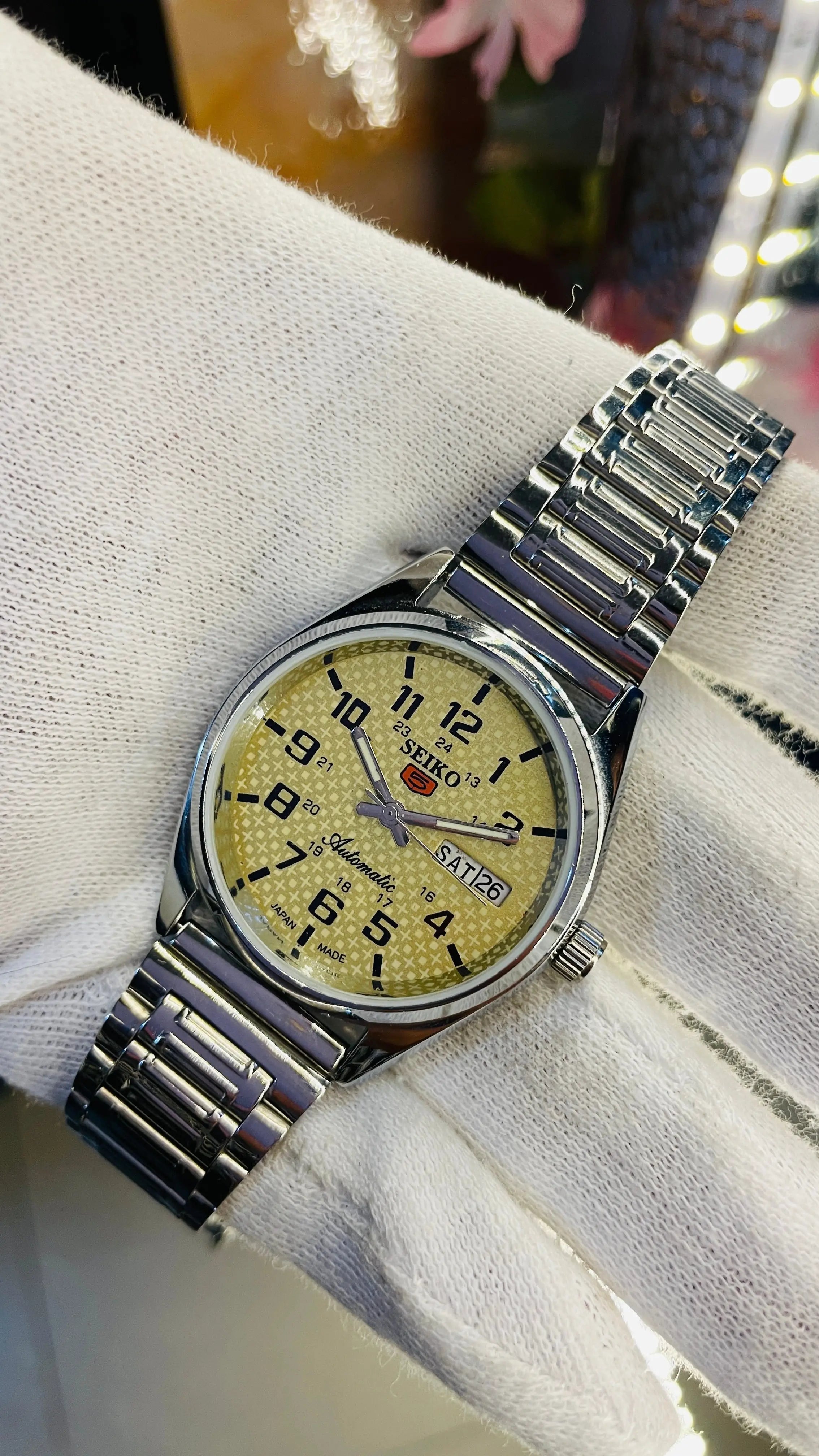 Seiko 5 Automatic Men’s Watch – Vintage Japan Model | Restored & Ready to Wear National Watches