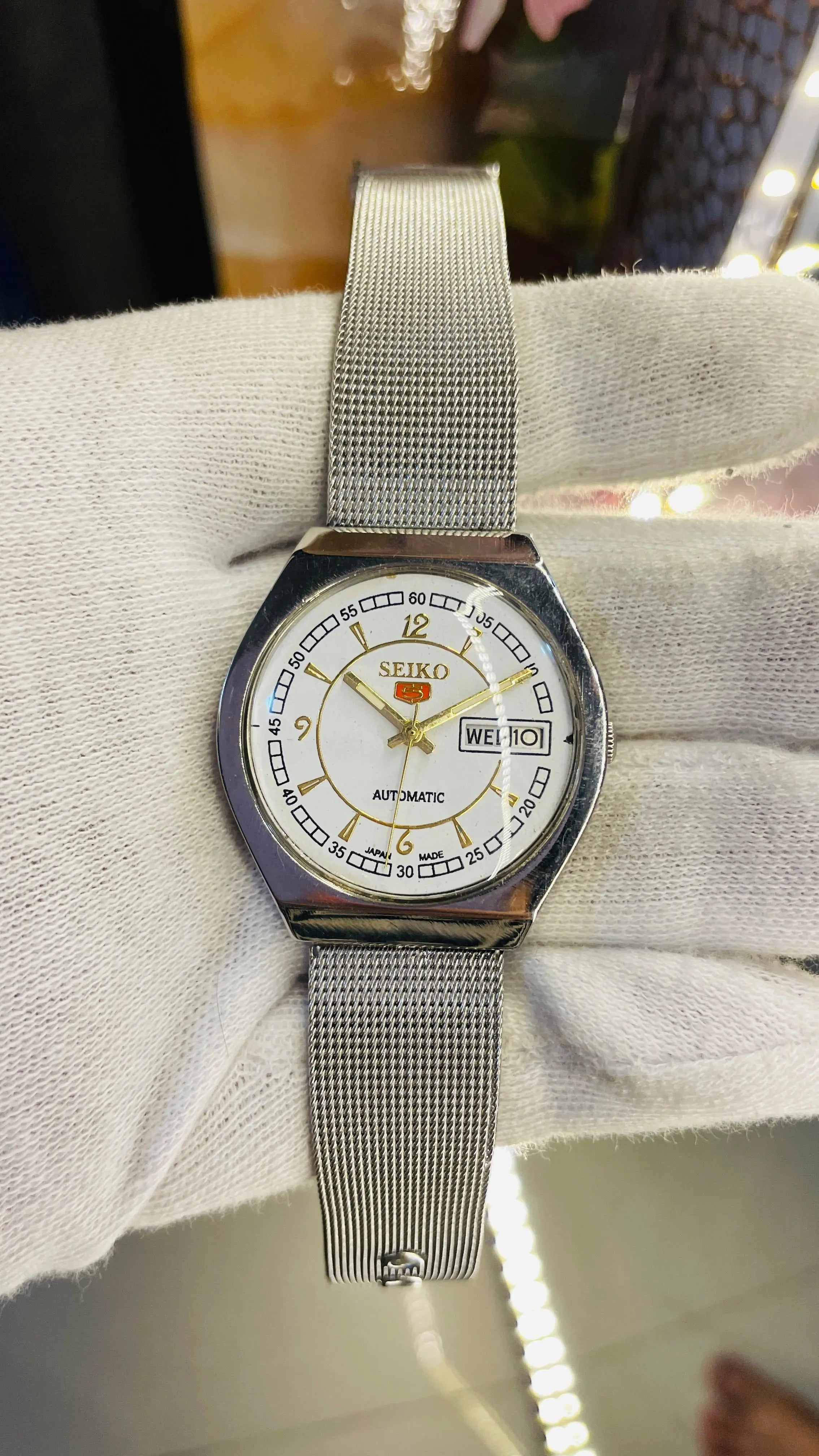 Seiko 5 Automatic Men’s Watch – Vintage Japan Model | Restored & Ready to Wear National Watches