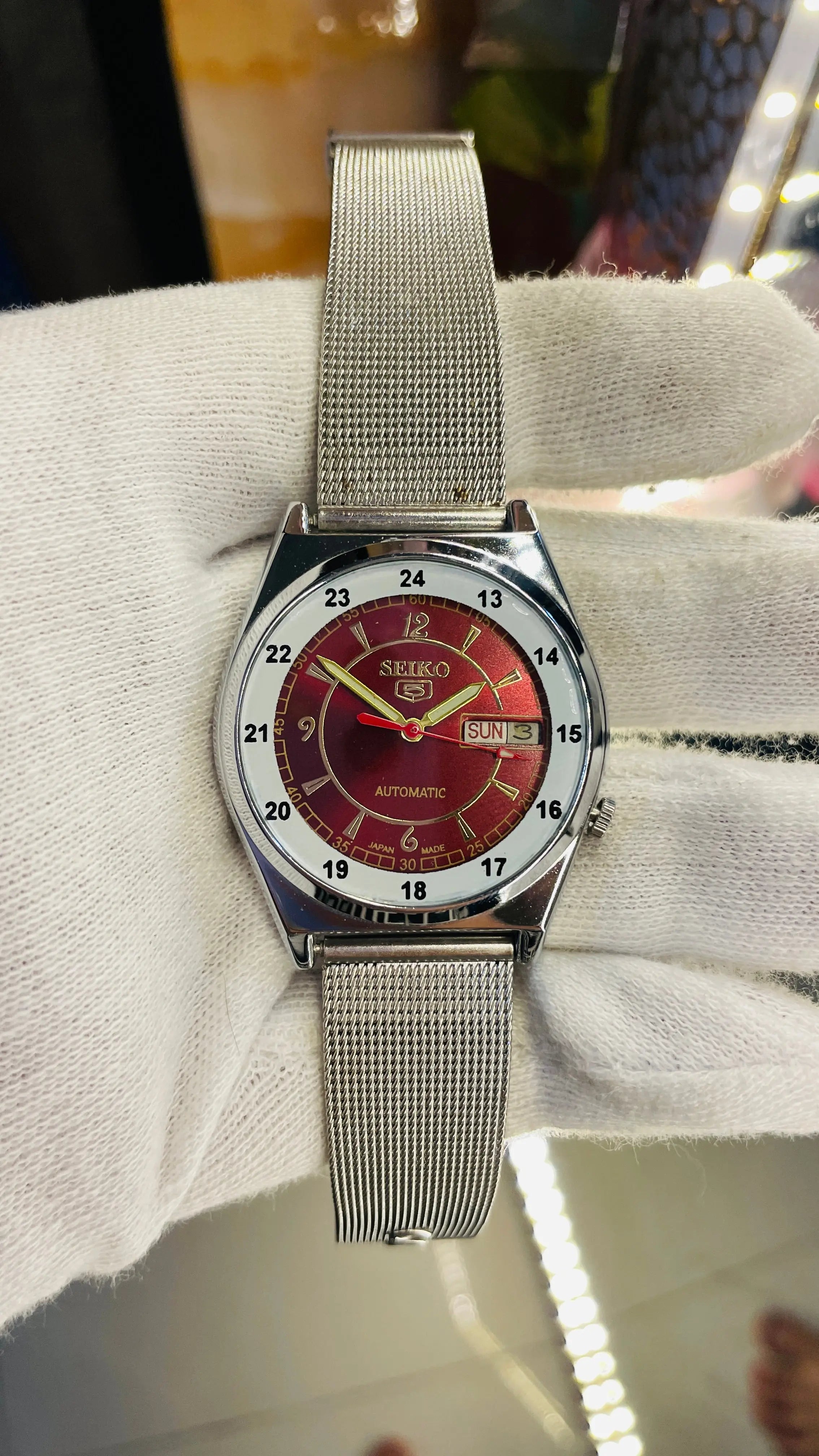 Seiko 5 Automatic Men’s Watch – Vintage Japan Model | Restored & Ready to Wear National Watches