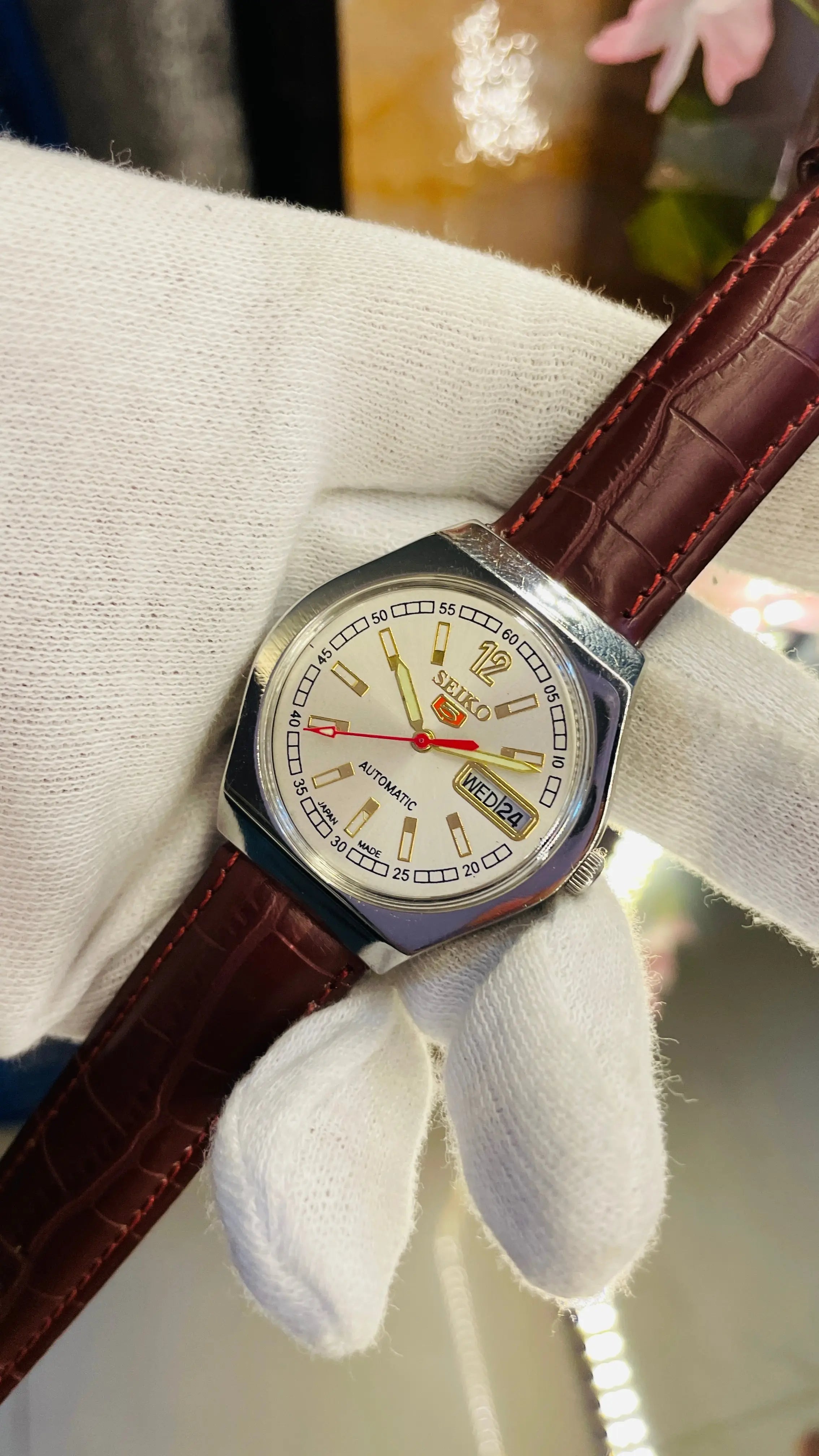 Seiko 5 Automatic Men’s Watch – Vintage Japan Model | Restored & Ready to Wear National Watches