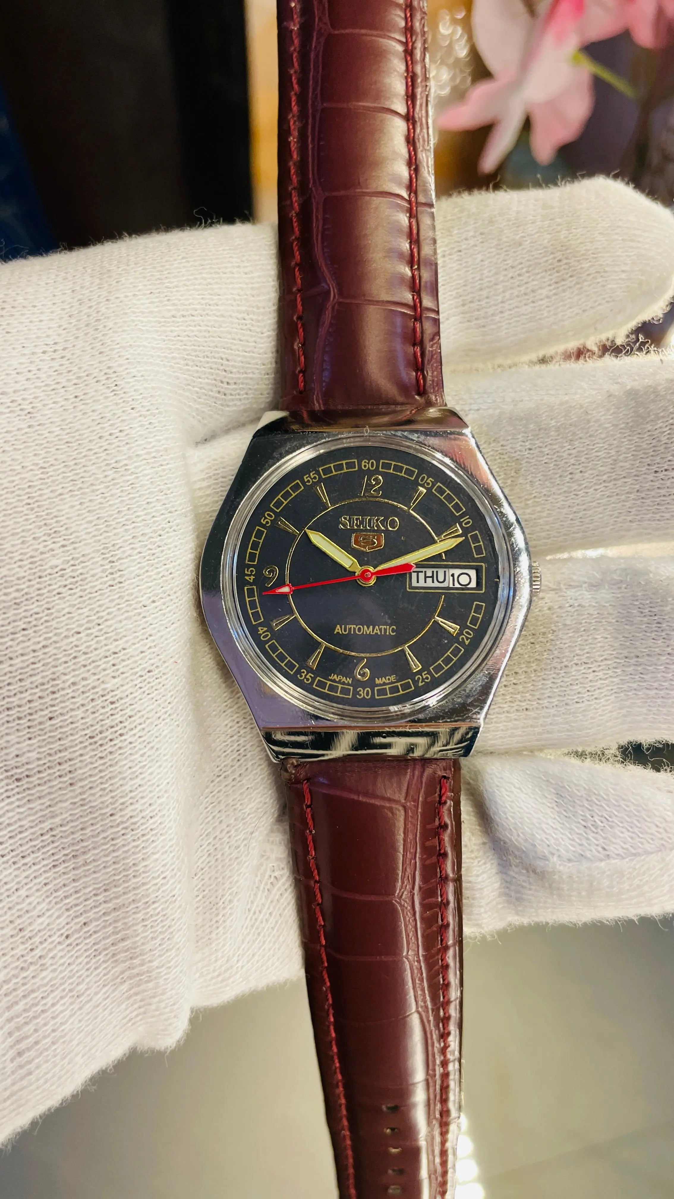 Seiko 5 Automatic Men’s Watch – Vintage Japan Model | Restored & Ready to Wear National Watches