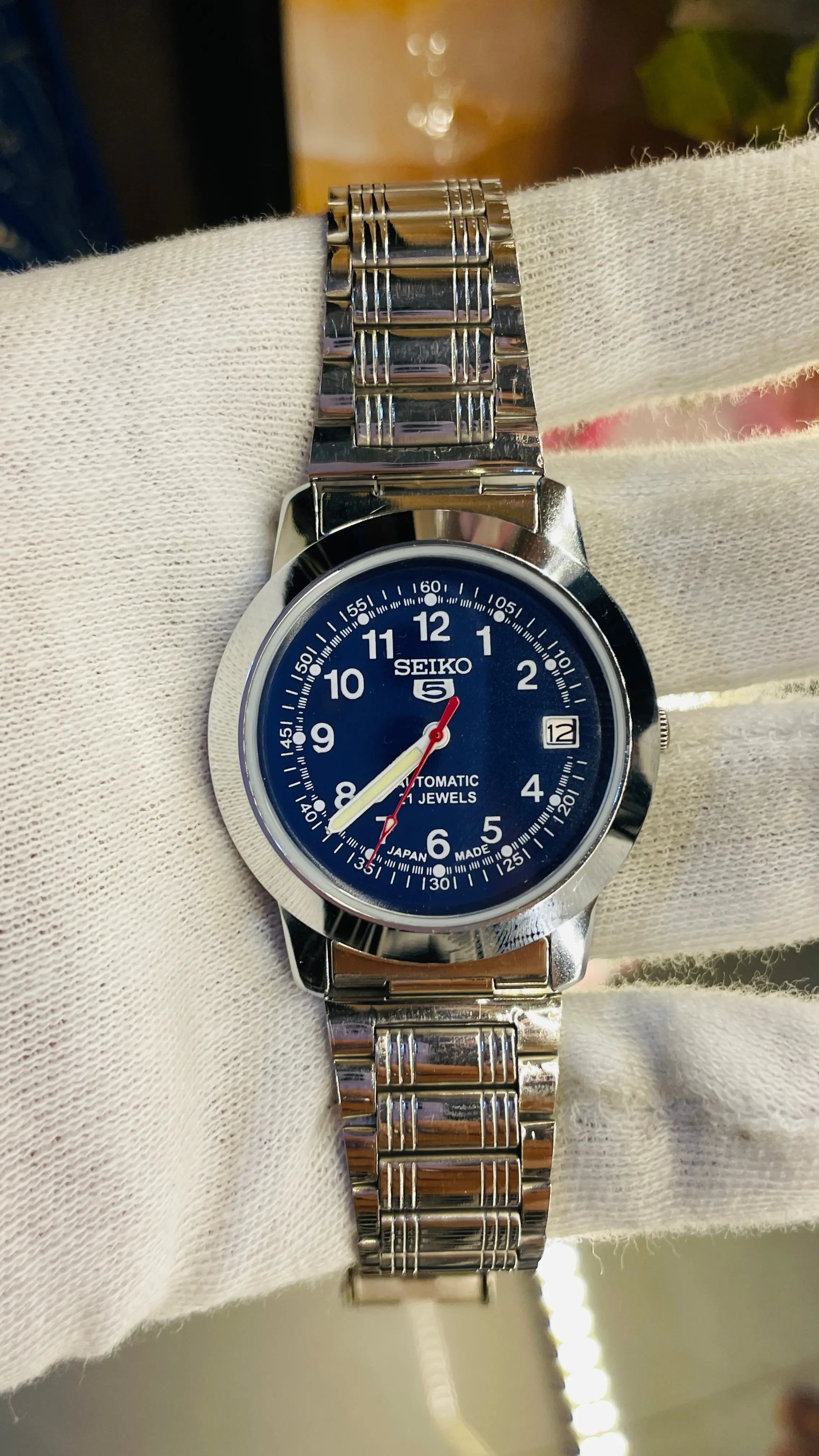 Seiko 5 Automatic Men’s Watch – Vintage Japan Model | Restored & Ready to Wear National Watches
