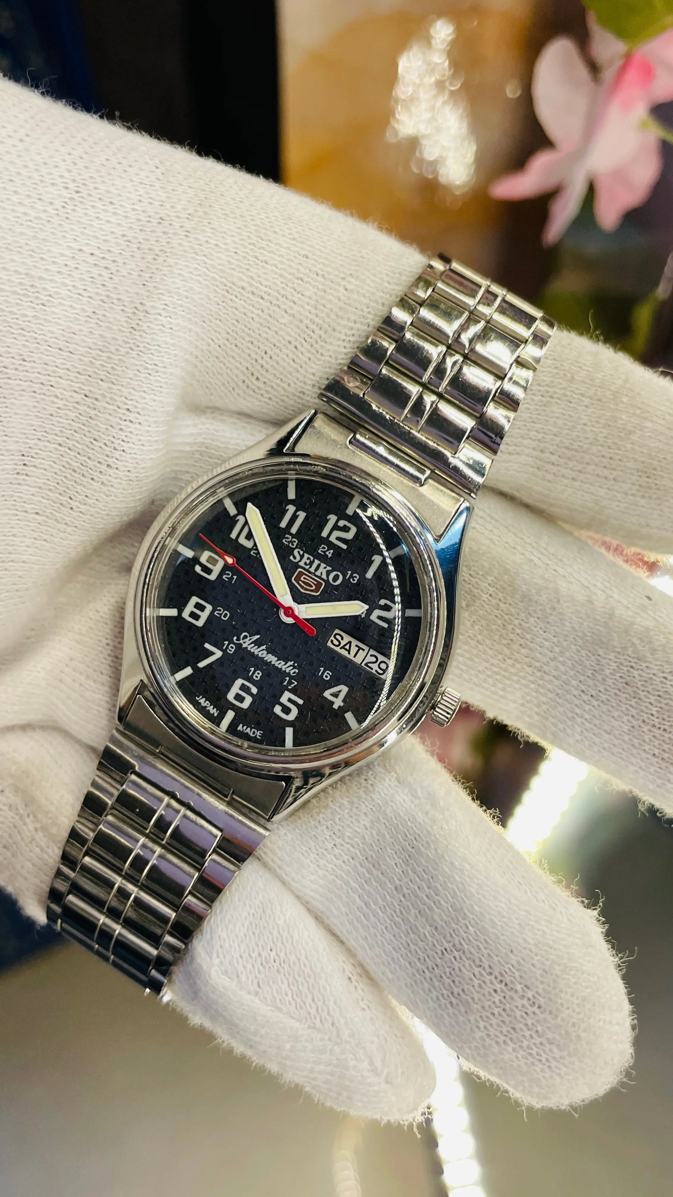 Seiko 5 Automatic Men’s Watch – Vintage Japan Model | Restored & Ready to Wear National Watches