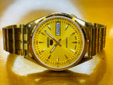 Seiko 5 yellow Dial Automatic Vintage Watch - National Watches