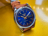 Seiko 5 Blue Dial Automatic Vintage Watch - National Watches
