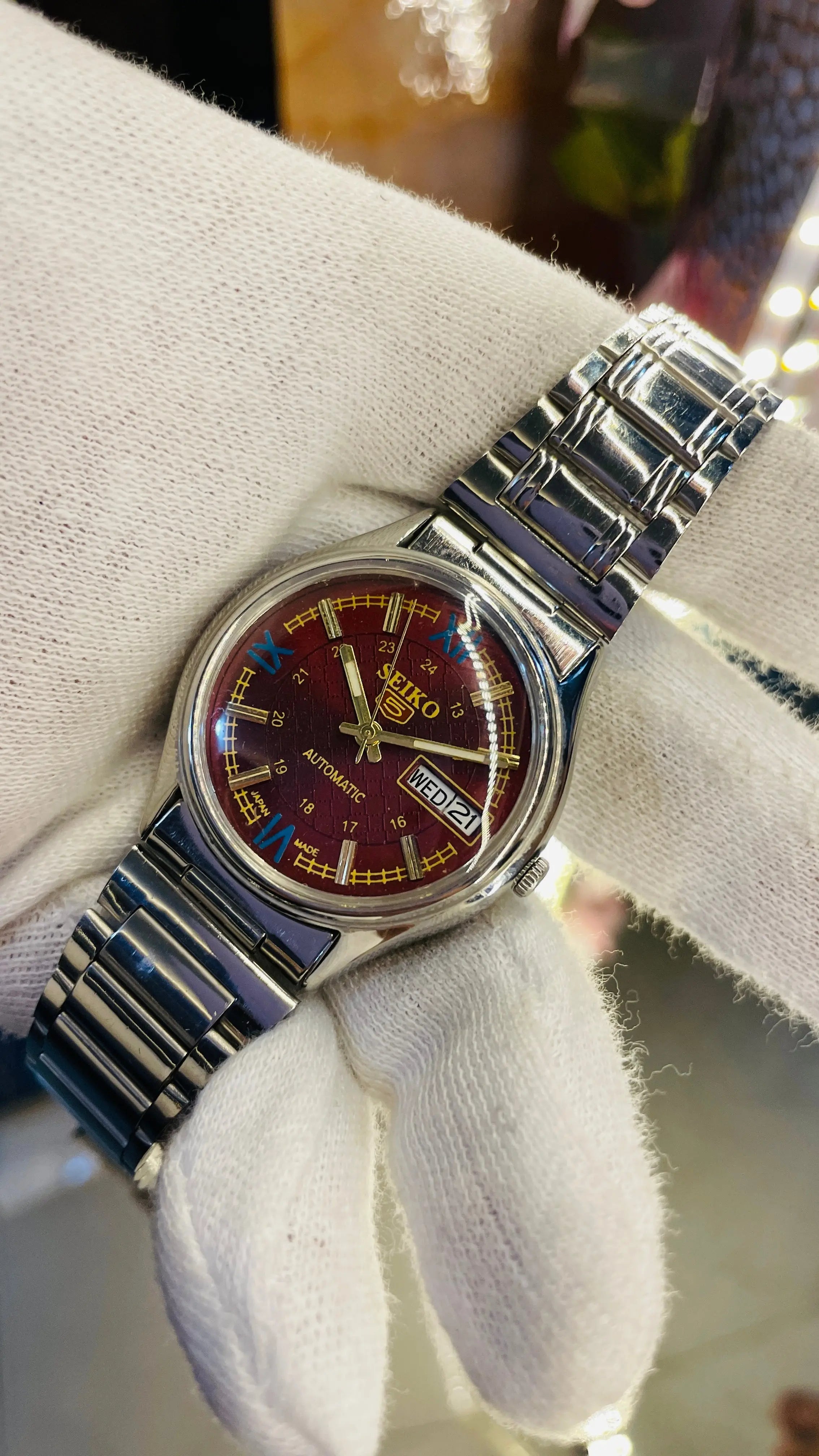 Seiko 5 Automatic Men’s Watch – Vintage Japan Model | Restored & Ready to Wear National Watches