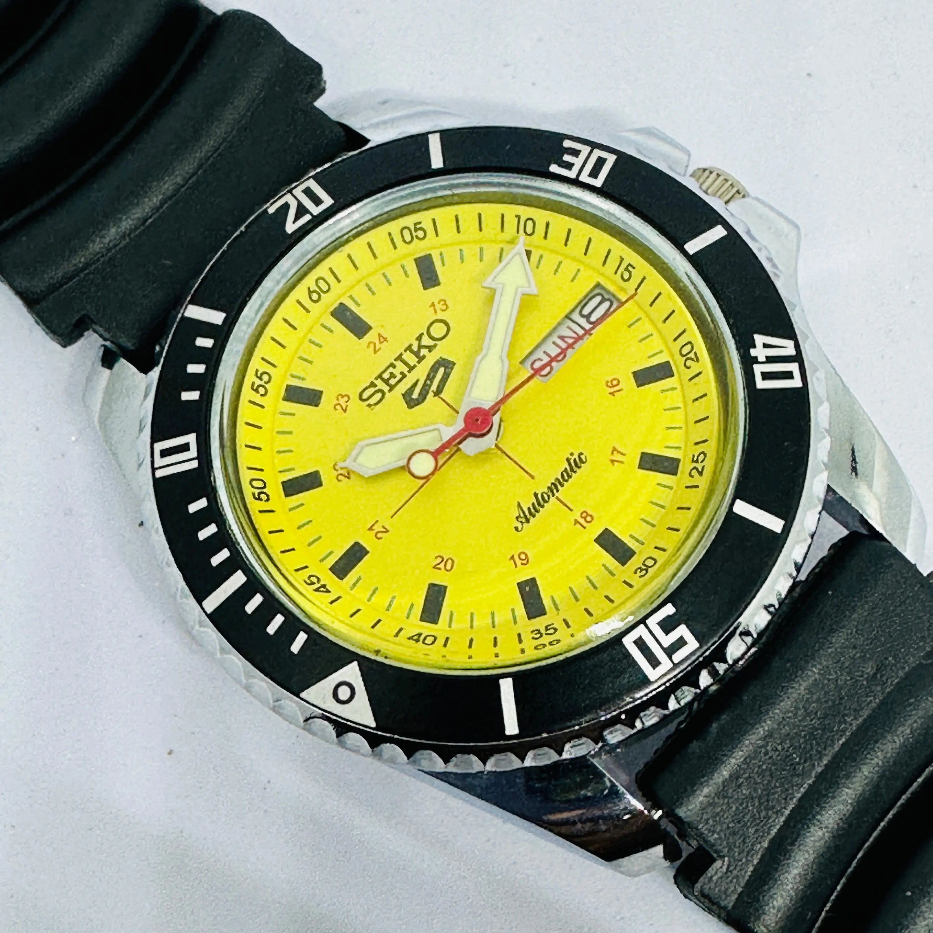 Seiko 5 Sports Automatic Watch – Refurbished Vintage | Japan-Made Men’s Timepiece National Watches