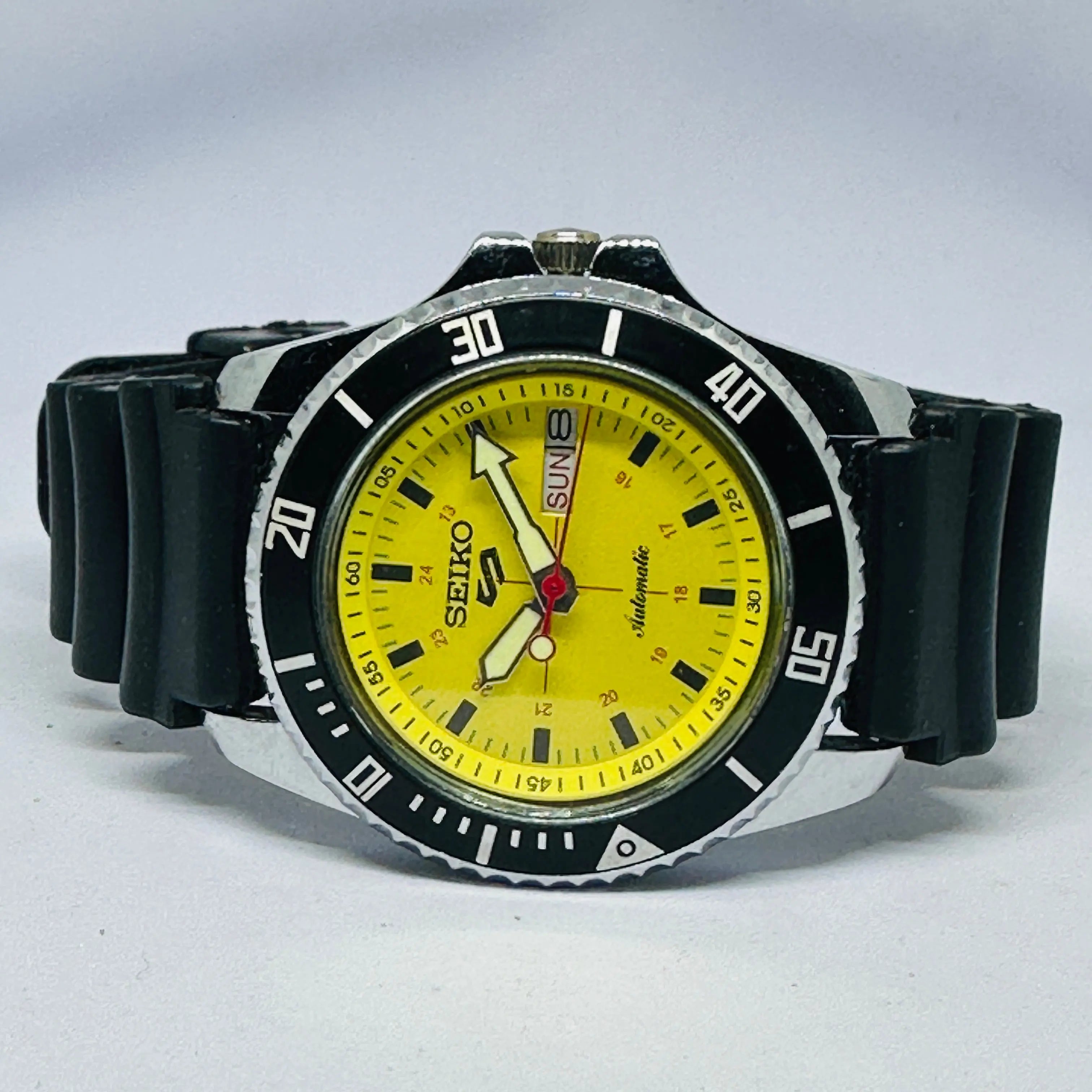 Seiko 5 Sports Automatic Watch – Refurbished Vintage | Japan-Made Men’s Timepiece National Watches