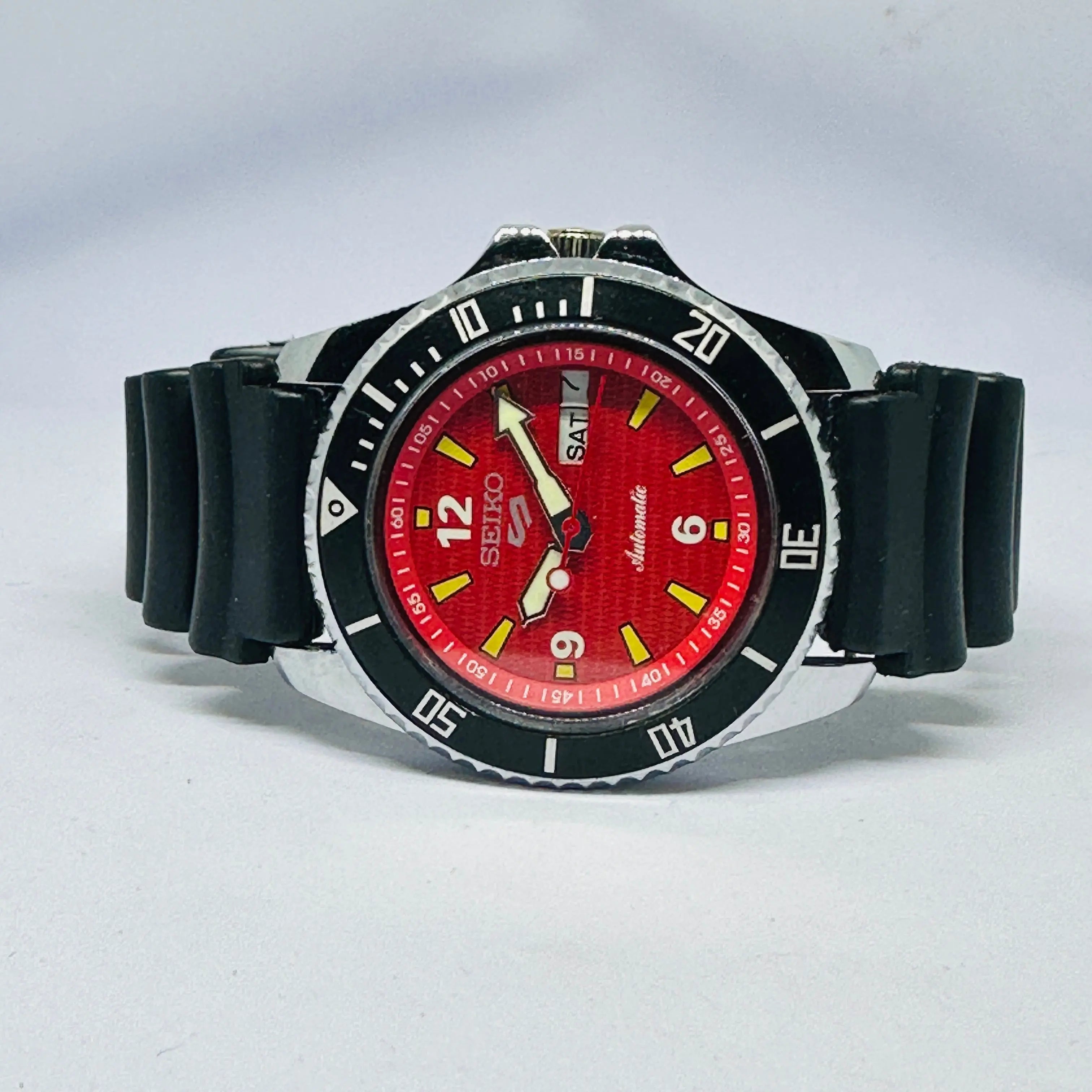 Seiko 5 Sports Automatic Watch – Refurbished Vintage | Japan-Made Men’s Timepiece National Watches