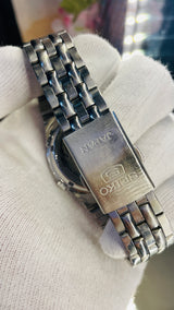 Seiko 5 Automatic White Dial Transparent Back – Japan 17 Jewels Vintage Model