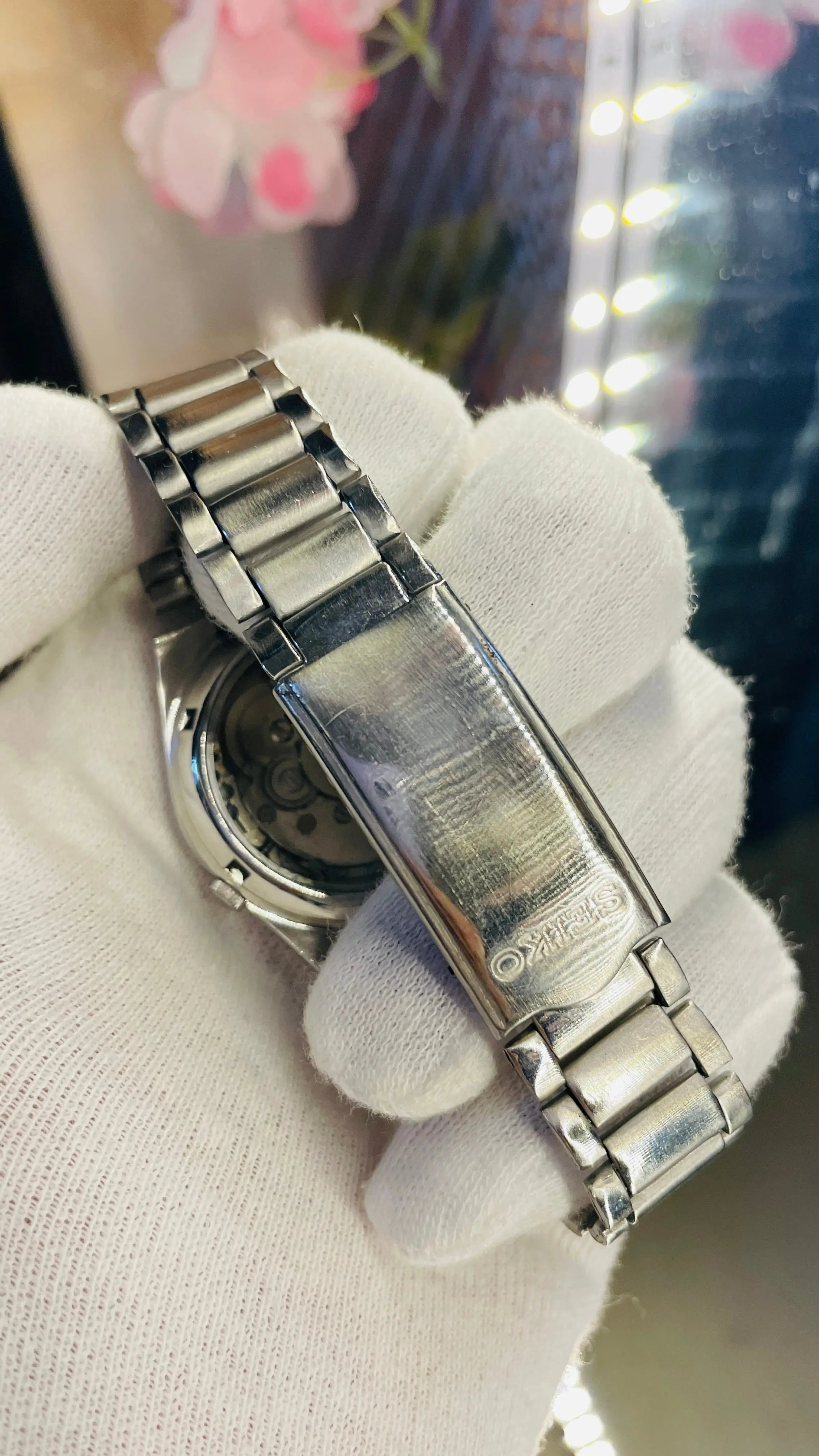Seiko 5 Automatic Black Dial Transparent Back – Original Japan 17 Jewels National Watches