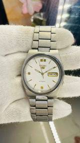 Seiko 5 Automatic Maroon Dial Transparent Back – Classic Vintage Style National Watches