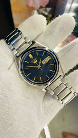 Seiko 5 Automatic Black Dial Transparent Back – Original Stainless Steel Watch National Watches