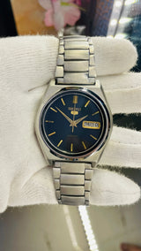 Seiko 5 Automatic Black Dial Transparent Back – Original Stainless Steel Watch National Watches