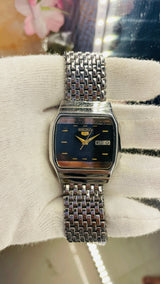 Seiko 5 Automatic Black Dial Transparent Back – Japan 17 Jewels Refined Edition National Watches