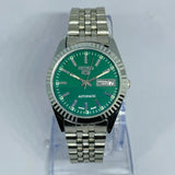 Seiko 5 Automatic Green Dial – Refurbished Vintage Japan 17 Jewels Watch National Watches
