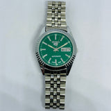 Seiko 5 Automatic Green Dial – Refurbished Vintage Japan 17 Jewels Watch
