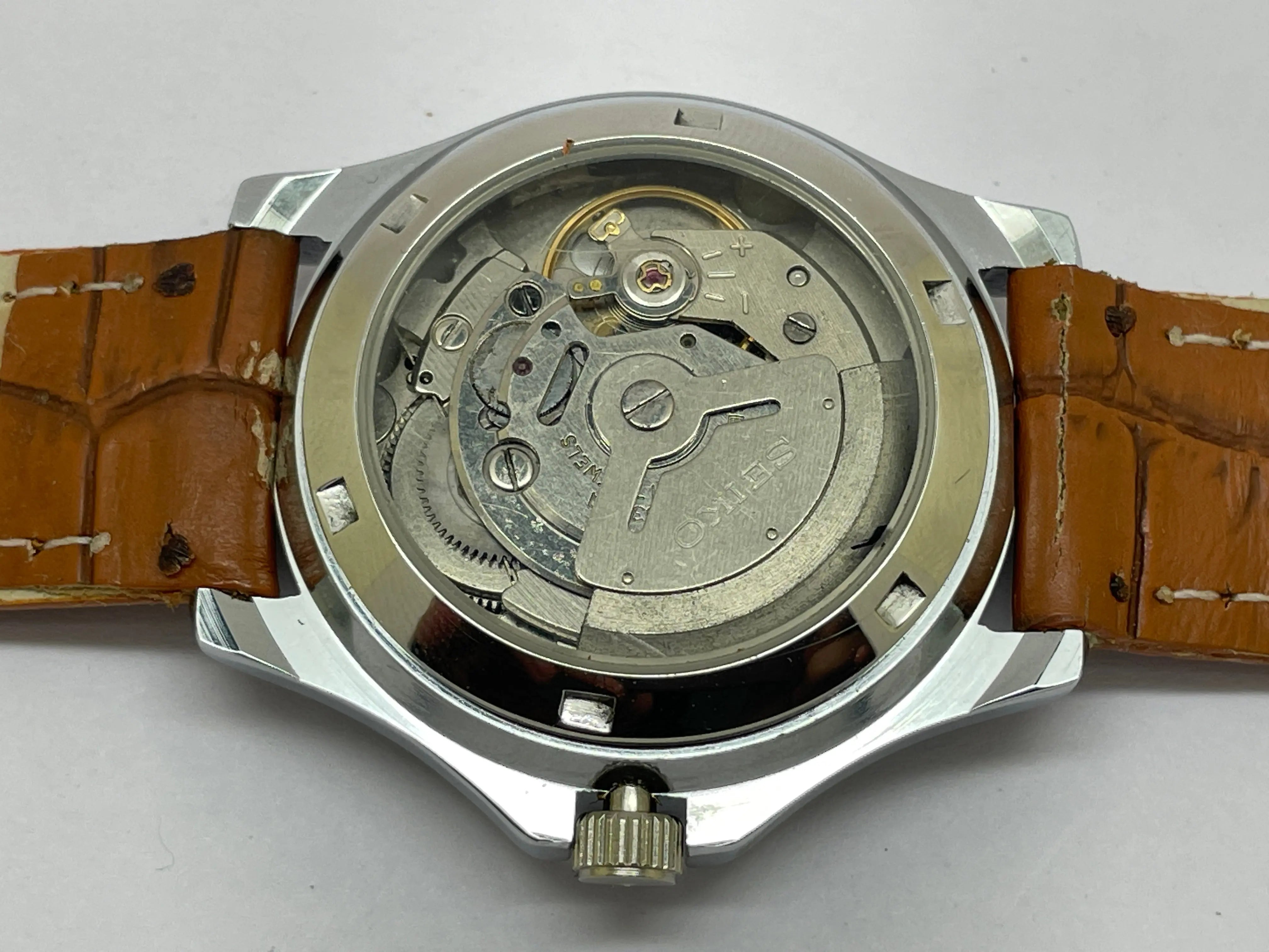 Seiko 5 Black Dial Automatic Vintage Watch National Watches