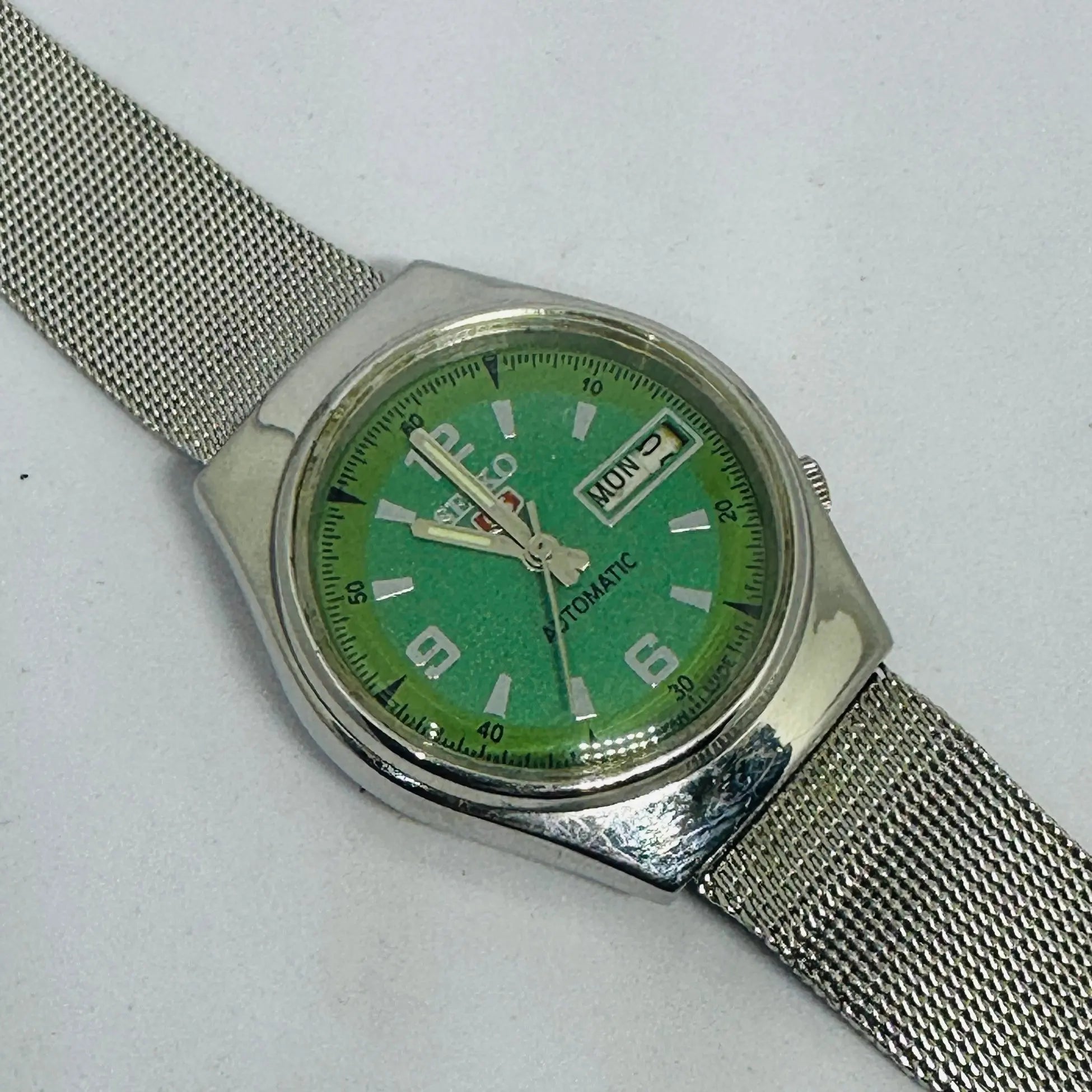 Seiko 5 Vintage Light Patina – Authentic Refurbished Watch National Watches
