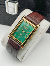 Seiko Classic Tank Style Watch – Elegant Rectangular Dress Watch Men National Watches