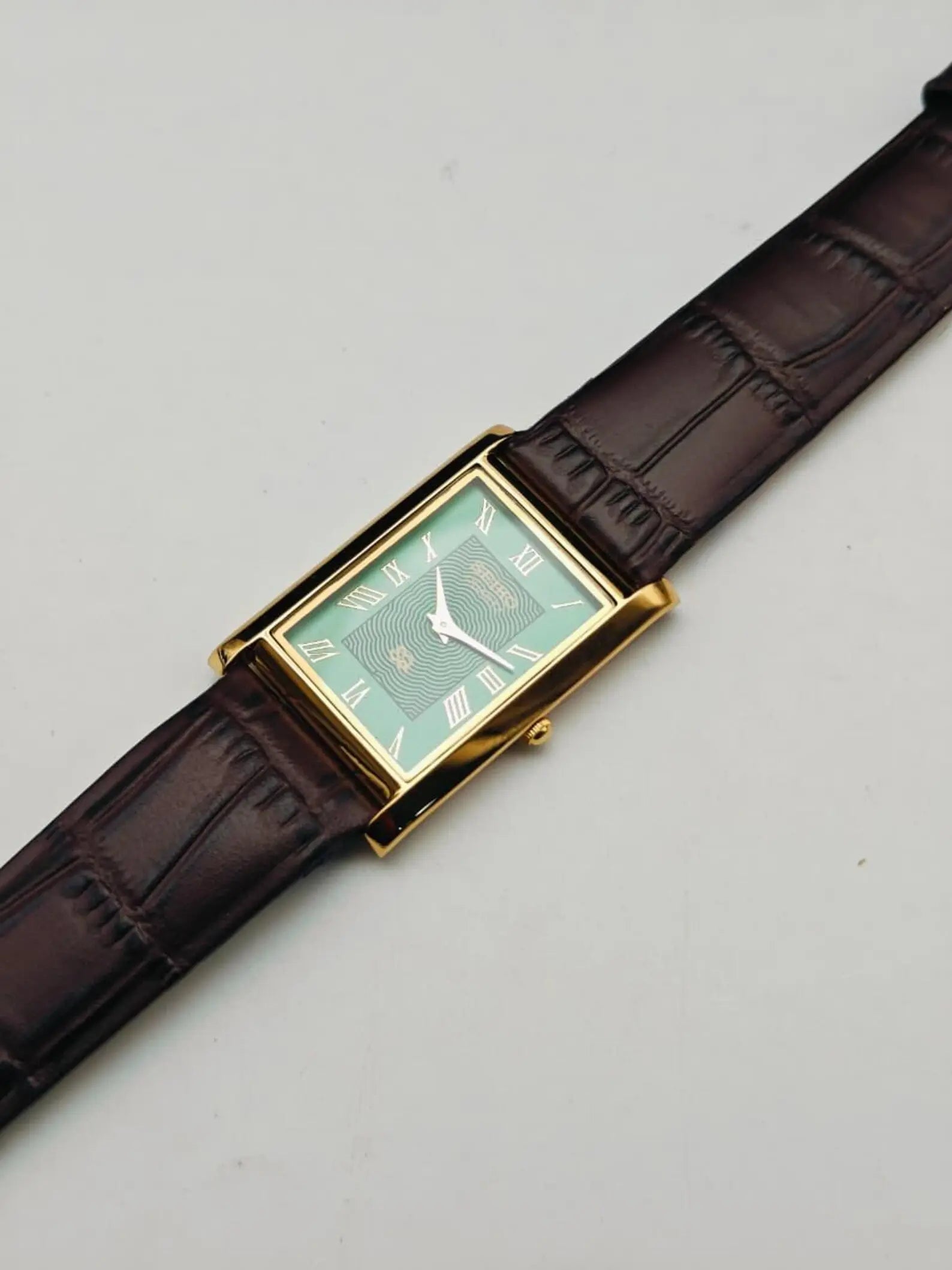Seiko Classic Tank Style Watch – Elegant Rectangular Dress Watch Men National Watches