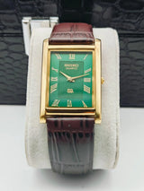 Seiko Classic Tank Style Watch – Elegant Rectangular Dress Watch Men National Watches