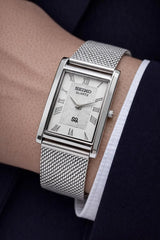Seiko Vintage Rectangular Quartz Watch – Classic Formal Men Watch National Watches