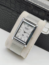 Seiko Vintage Rectangular Quartz Watch – Classic Formal Men Watch National Watches