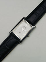 Seiko Vintage Roman Dial Watch – Slim Rectangular Dress Watch National Watches