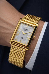 Seiko S23 Classic Dress Watch – Tank Style Rectangular Quartz Men National Watches