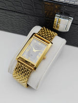 Seiko S23 Classic Dress Watch – Tank Style Rectangular Quartz Men National Watches