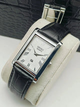 Seiko Luxury Tank Style Watch – Slim Vintage Quartz Watch for Men National Watches