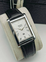 Seiko Luxury Tank Style Watch – Slim Vintage Quartz Watch for Men National Watches