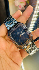 Seiko Vintage Tank Wrist Watch – Luxury Rectangular Quartz for Men National Watches