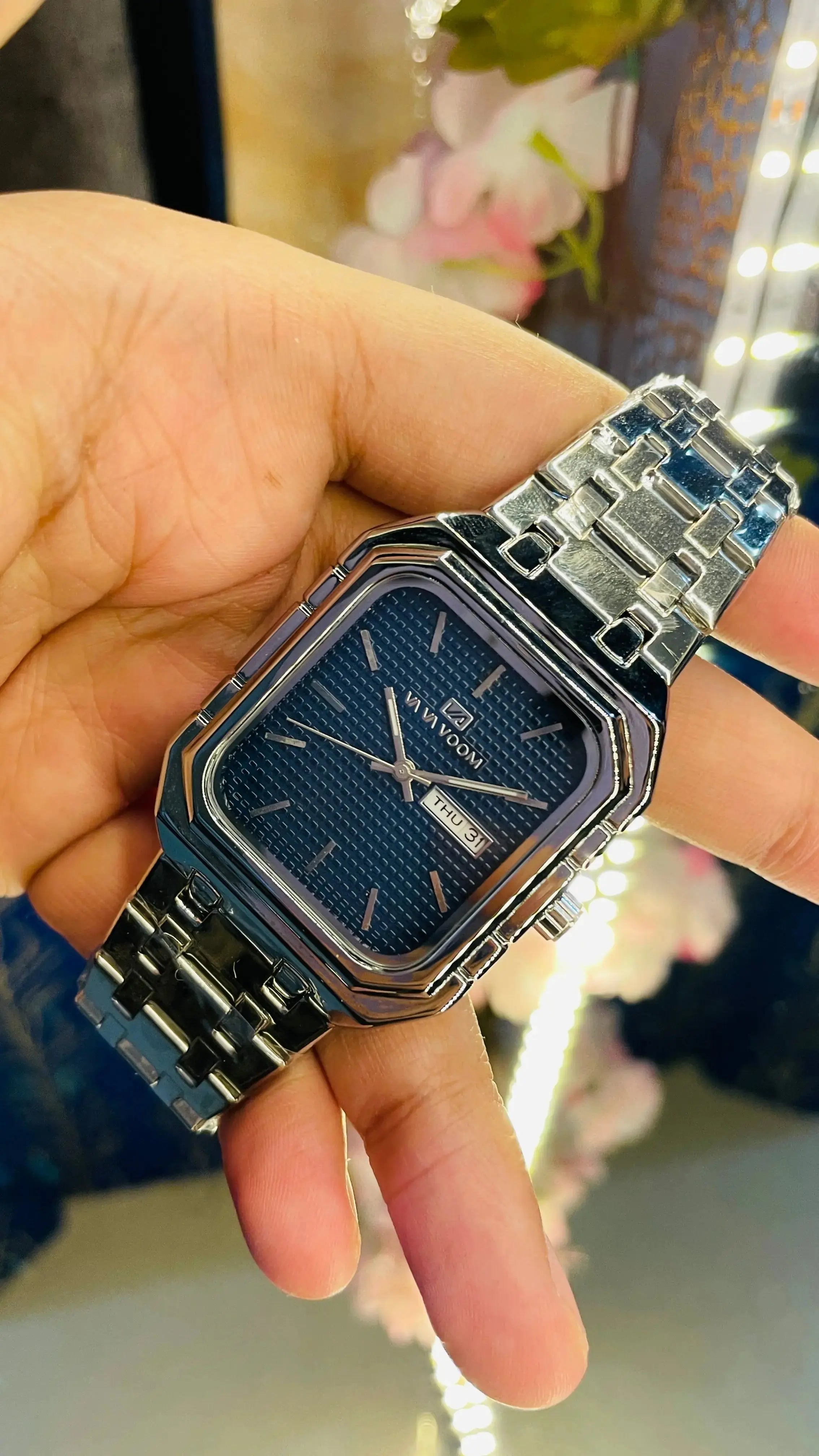 Seiko Vintage Tank Wrist Watch – Luxury Rectangular Quartz for Men National Watches